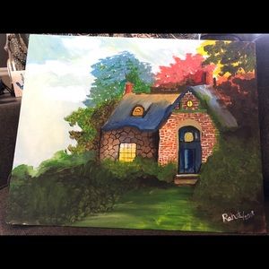 Cottage in acrylic